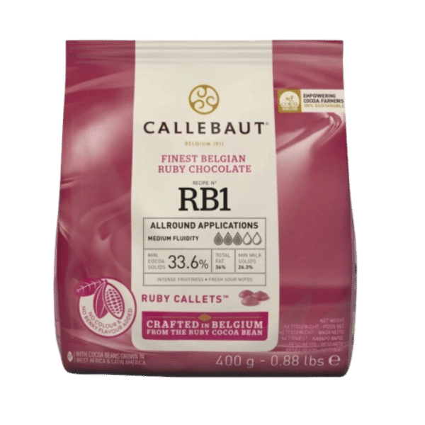 Belgijska ruby czekolada Barry Callebaut